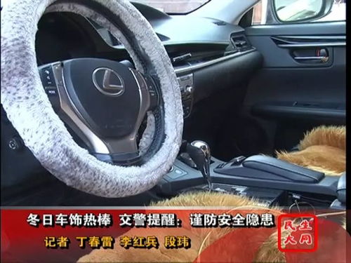 冬日棉毛车饰受热捧 交警提醒 谨防安全隐患