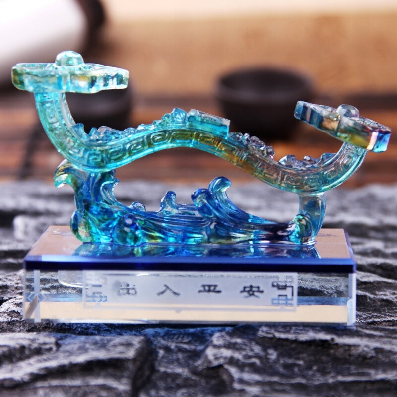 幻海 新款琉璃如意车用香水座 车载摆件车饰汽车香水创意摆件